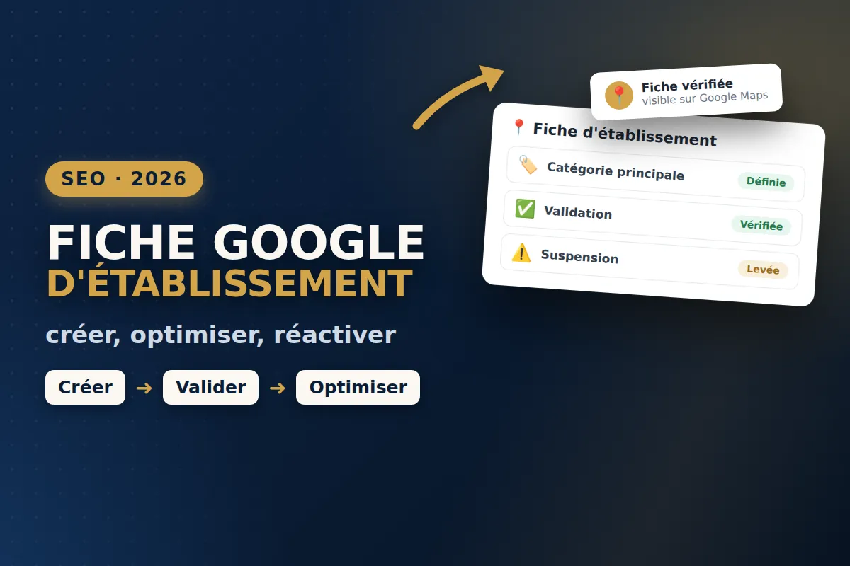 Fiche d'établissement Google : créer, optimiser, réactiver