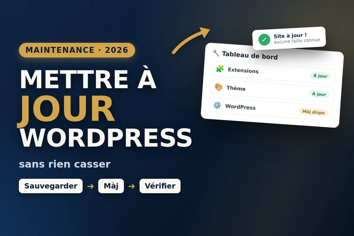 Mettre à jour WordPress sans rien casser : la procédure