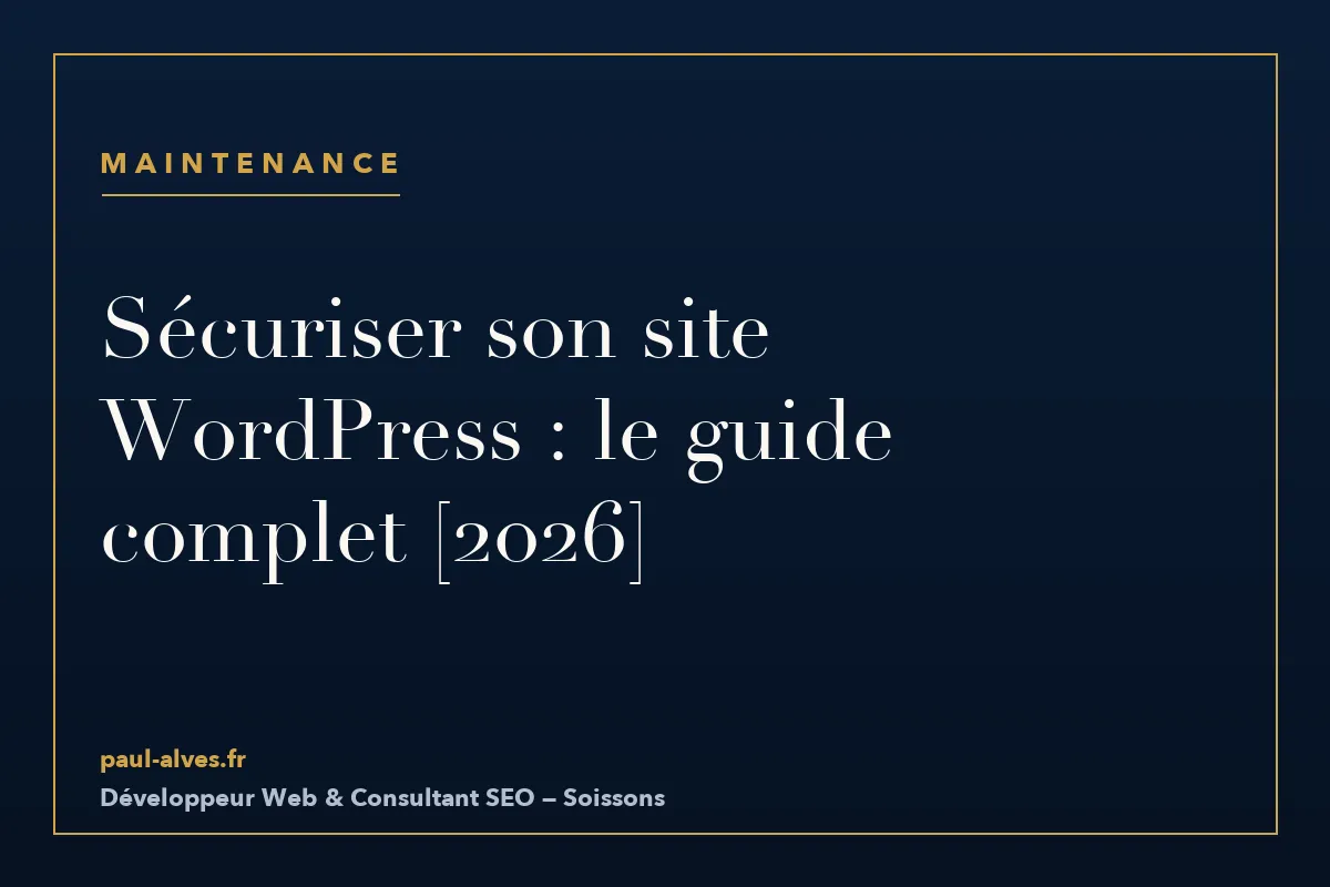 Sécuriser son site WordPress : le guide complet [2026]