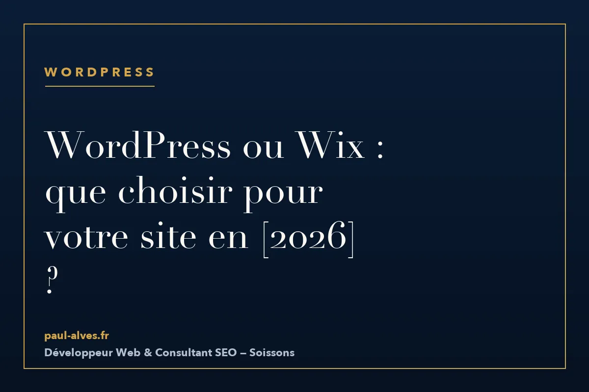 WordPress ou Wix : que choisir pour votre site en [2026] ?