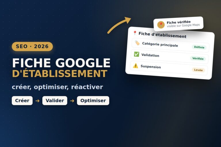 Fiche d’établissement Google : créer, optimiser, réactiver